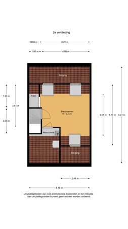 Floorplan - Buffelstraat 43, 1338 JH Almere